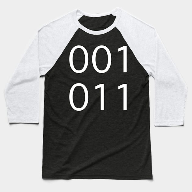 Number Tattoos Baseball T-Shirt by The Bandwagon Society